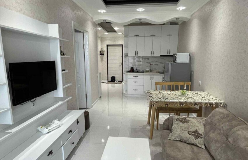 Гостиная в 3-комнатной квартире 60 м² в ЖК Dar Tower, район Химшиашвили, Батуми