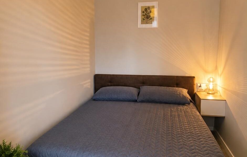 Спальня в квартире 1+1 в Komunna Tower в Батуми