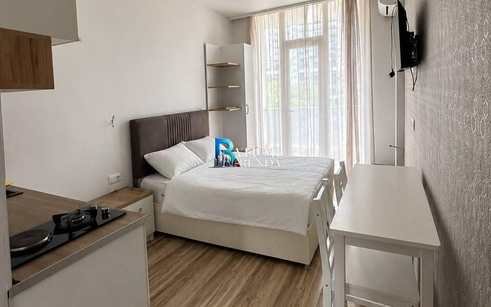 Общая зона в квартире-студии 30 м² в LemonGarden Residence & Spa, район Аэропорт, Батуми