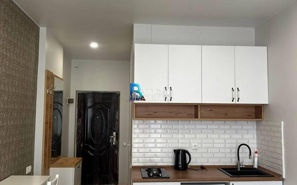 Кухня и обеденная зона в квартире-студии 30 м² в LemonGarden Residence & Spa, район Аэропорт, Батуми