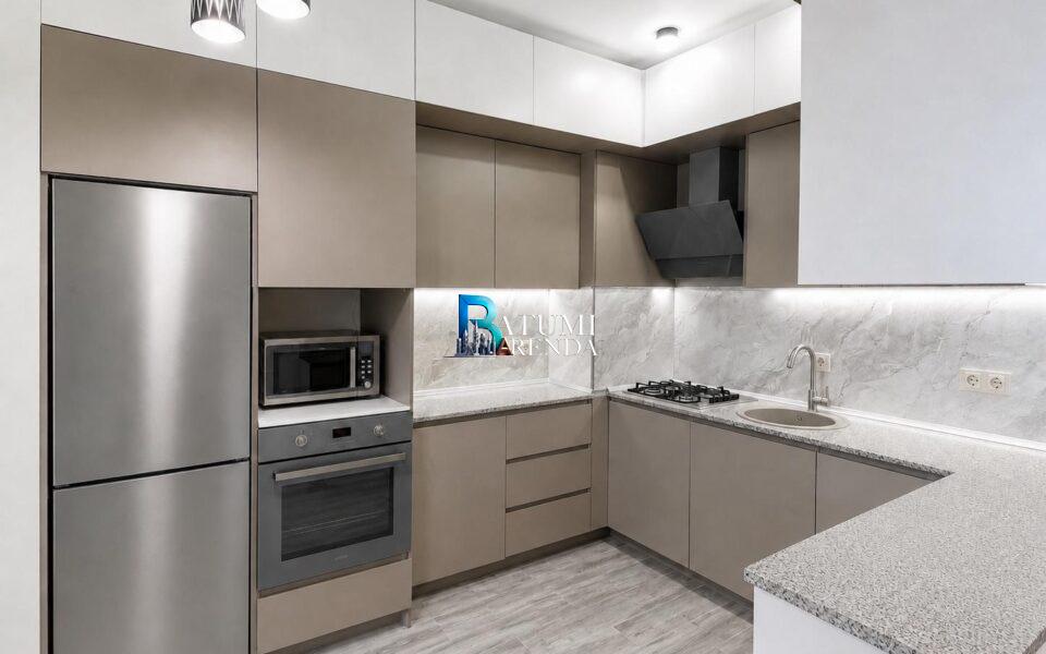 Интерьер 2-комнатной квартиры площадью 60 м² в ЖК New Line в районе Багратиони, Батуми